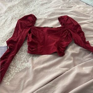 Elegant Red Women's Top
